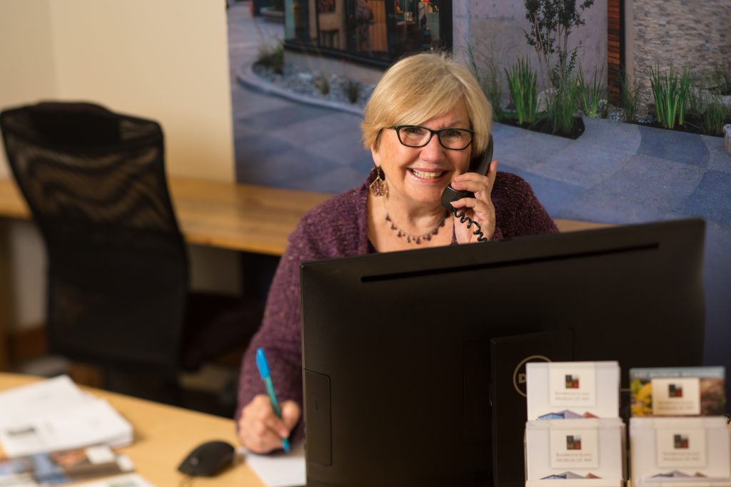 Volunteers help in all areas of the museum including Admin.