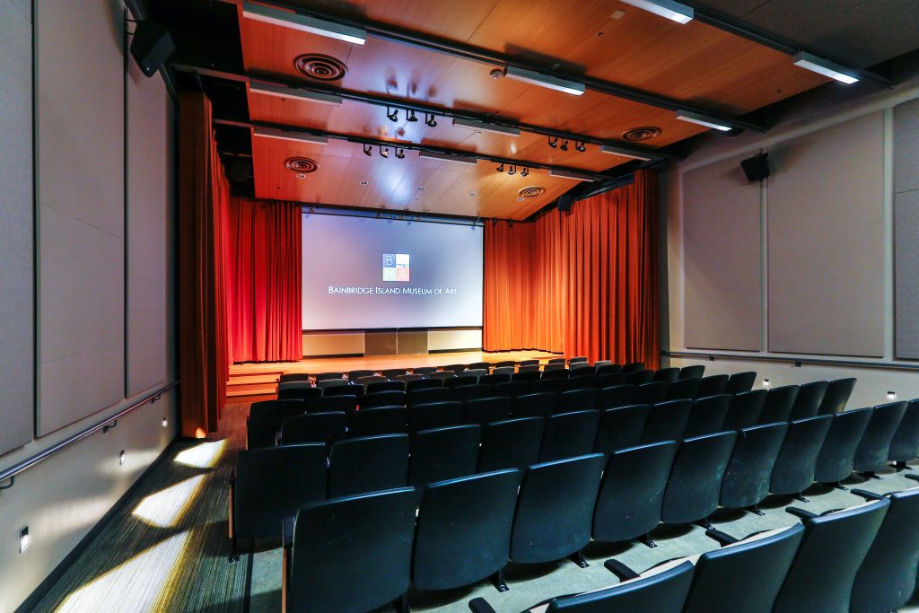 The Frank Buxton Auditorium at Bainbridge Island Museum of Art. Photo by Keith Brofsky.