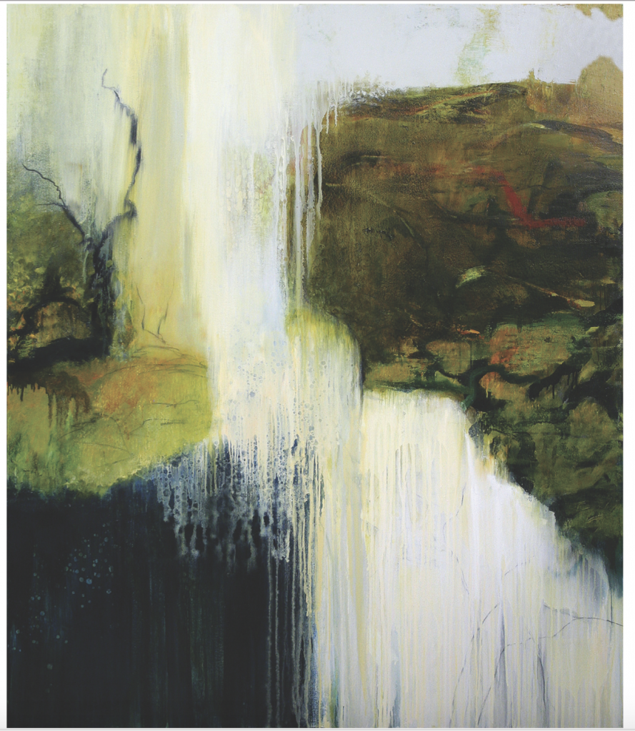 Dion Pickering Zwirner, Descending Mist, 2010, oil on canvas, 51”h x 44”w, BIMA Permanent Art Collection, Gift of the Artist