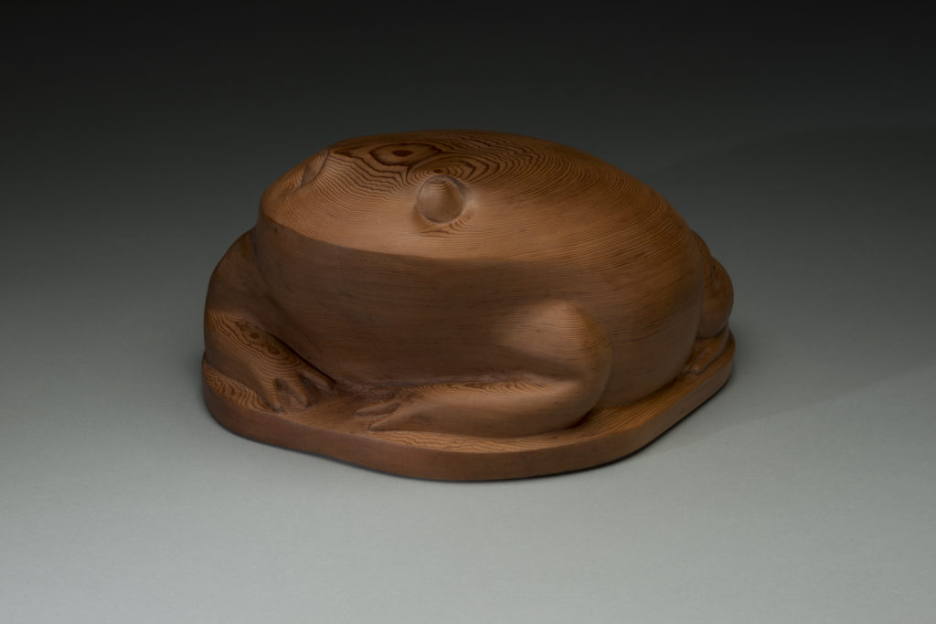 Marceil DeLacy, Madagascar, red cedar, 15"long x 12.5"w x 7.5"h. Courtesy of the Artist.