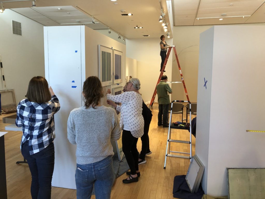 A flurry of activity in the Feferman Gallery.