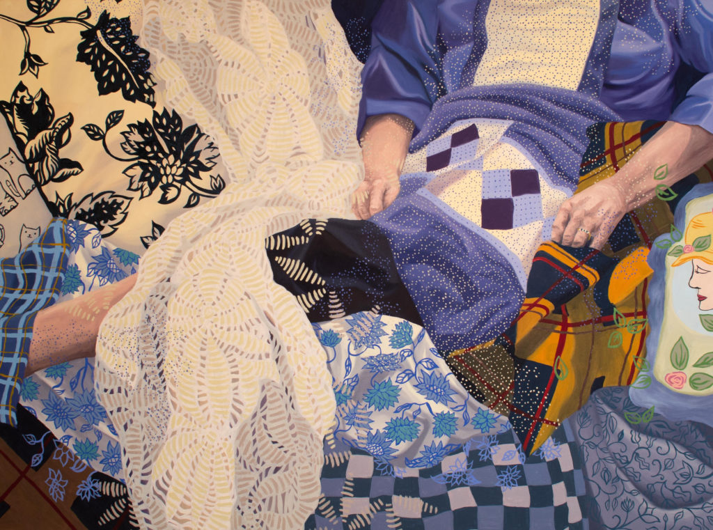 Anna Teiche, Granny, oil on canvas, 72”h x 48”w, Courtesy of the Artist