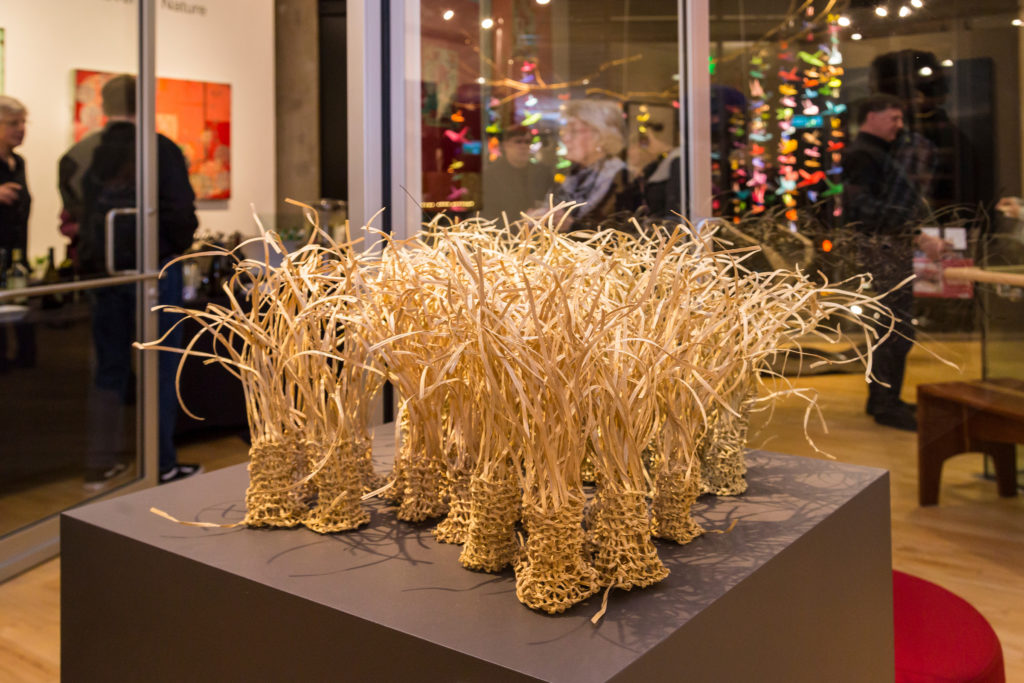 Caroline Cooley Browne (Bainbridge Island), Sedges Have Edges, Rushes are Round - An Ode to Lou Falb, 2017, paper and wire, Courtesy of the Artist