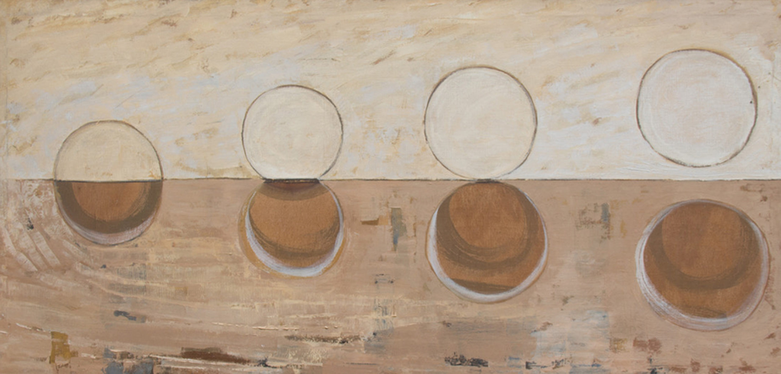 Clayton James (LaConner), Solar study, oil on board, 22"h x 41"w, Bainbridge Island Museum of Art, Gift of Estate of Clayton James