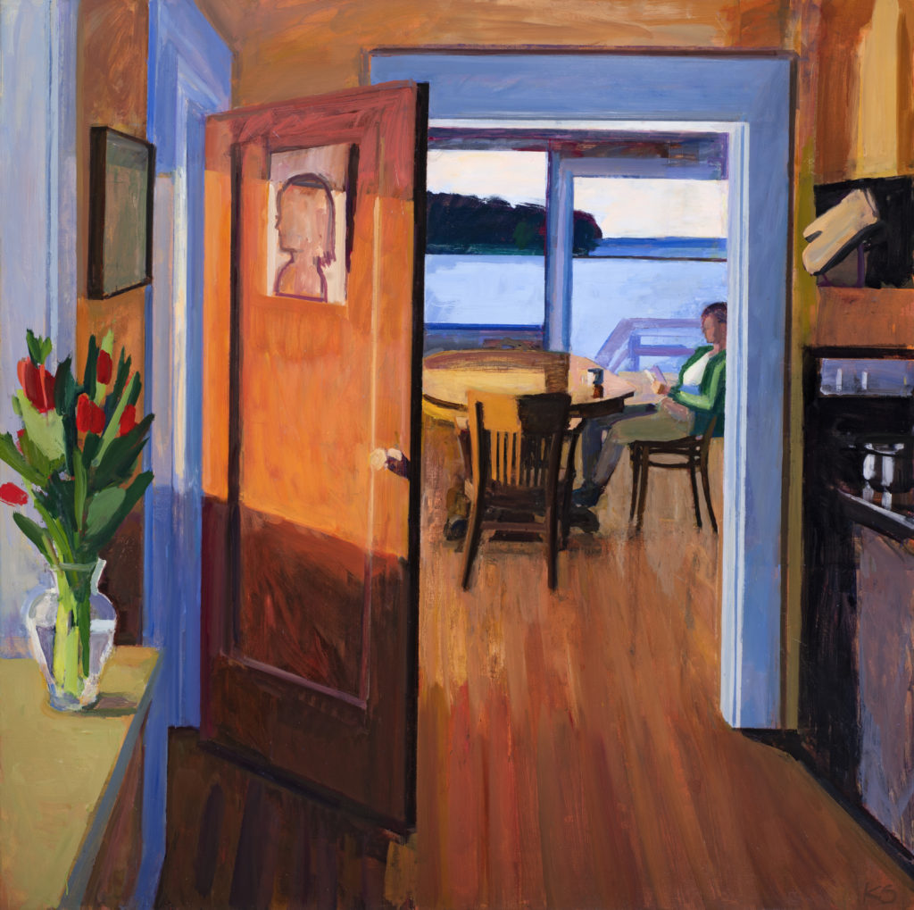 Kurt Solmssen (Vaughn), Interior, 2021. 68”h x 68”w. Courtesy of Linda Hodges Gallery.