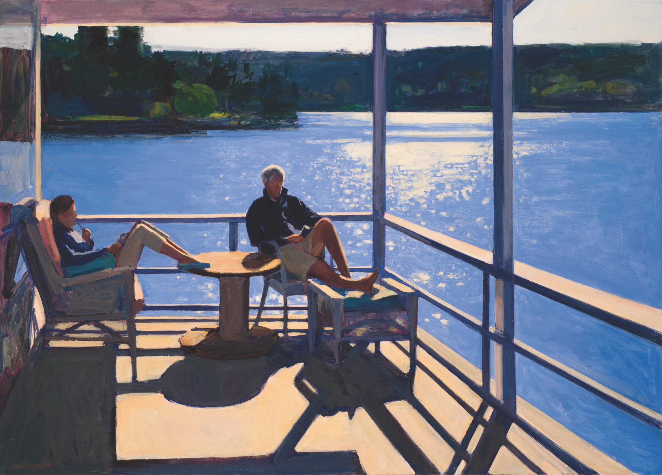 Kurt Solmssen (Vaughn), Labor Day, 2012. Oil on linen, 50”h x 70”w. Collection of Cynthia Sears, Promised Gift to BIMA.