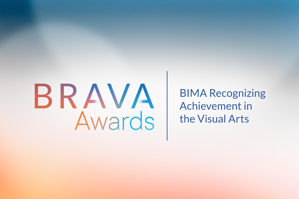 BRAVA Logo on color background