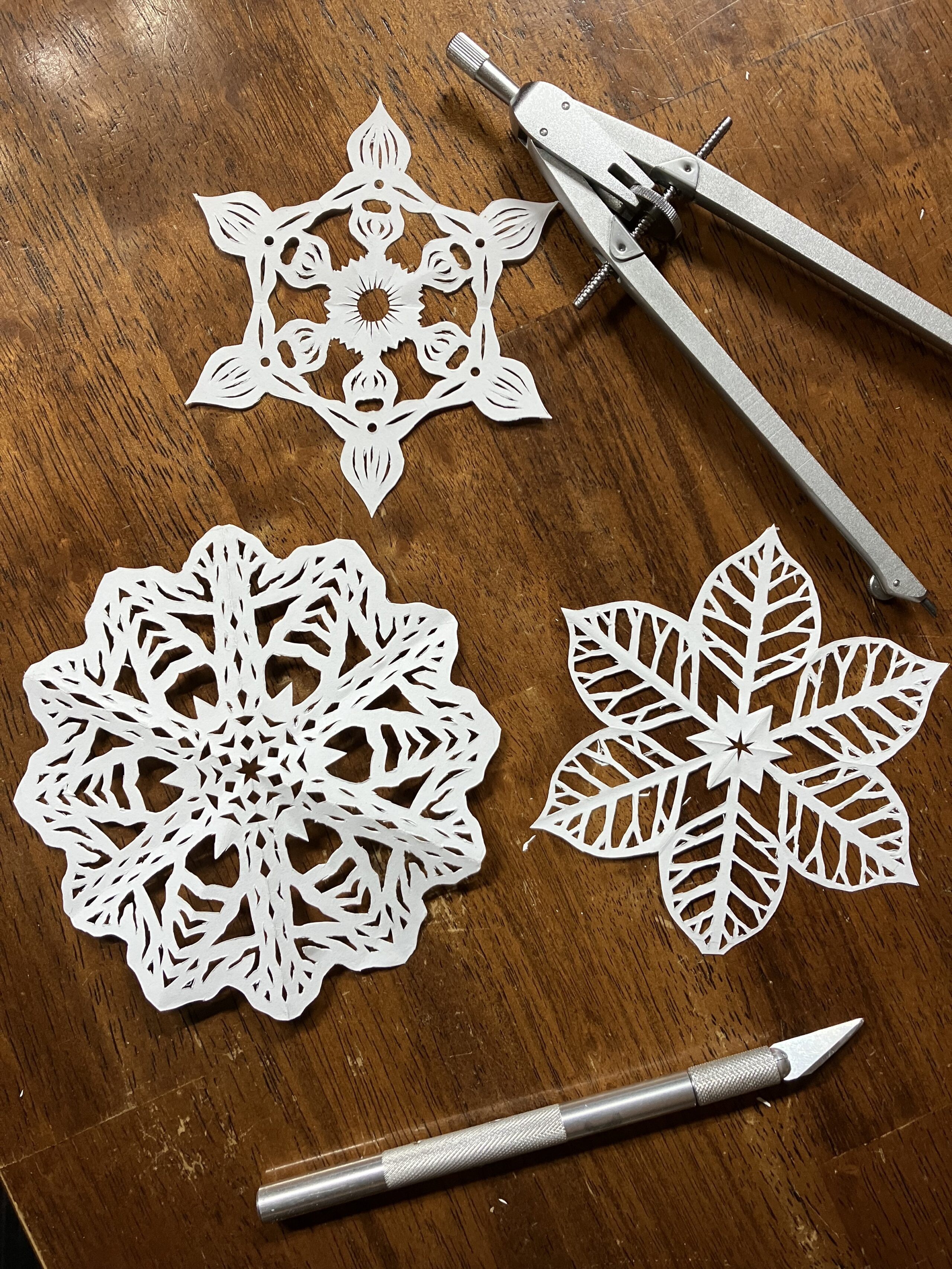 Paper Snowflake Craft  Library of the Chathams