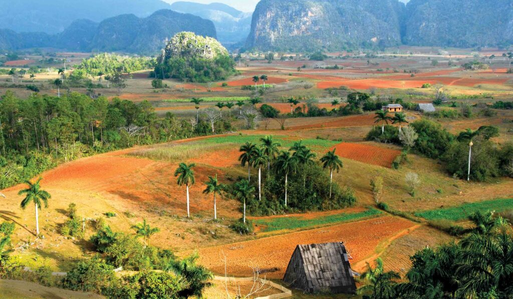 Aerial photo of Cuban countryside